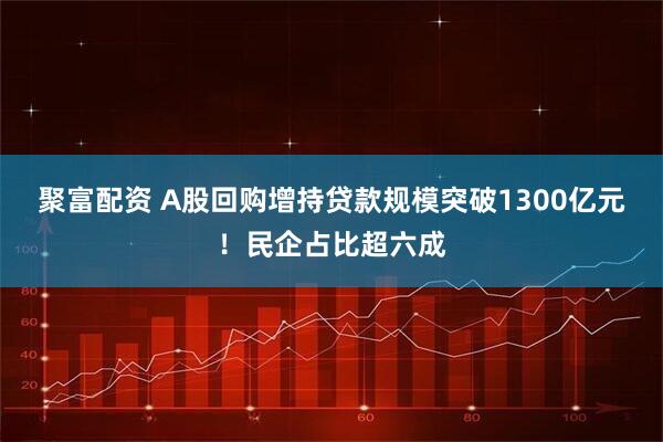 聚富配资 A股回购增持贷款规模突破1300亿元！民企占比超六成